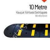 İleri Trafik Kauçuk Hız Kesici Set Kapaklı 10 m Eko Yol Kasisi