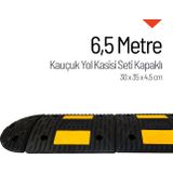 İleri Trafik Kauçuk Hız Kesici Set Kapaklı, Yol Kasisi 6,5 metre - EKO
