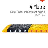 İleri Trafik Klasik Hız Kesici Set Kapaklı Plastik 4 m Yol Kasisi