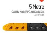 İleri Trafik Oval Hız Kesici Ppc Set, Yol Kasisi 5 Metre