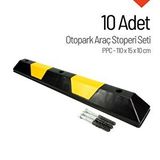 İleri Trafik PPC 110x15x10 cm 10 Adet Oto Park Araç Stoperi