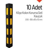 İleri Trafik PVC Köşe Kolon Koruma EKO Petekli 10'lu Set - 10 Adet