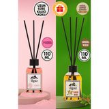Ilgaz 2 x 1 Pudra + Sandal Oda Kokusu 110 ml Sandal + Pudra Bambu Çubuklu Oda Kokusu Ortam Kokusu