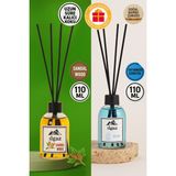 Ilgaz 2 x 1 Sandal + Okyanus Oda Kokusu 110 ml Sandal + Ocean Bambu Çubuklu Oda Kokusu Ortam Kokusu