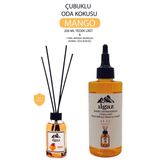 Ilgaz 2'li Set Mango Bambu Yedek Likit Yedek Şişe 200 ml+ Mango Çubuklu Oda Kokusu 110 ml