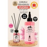 Ilgaz 2'li Set Pudra Bambu Yedek Likit Yedek Şişe 200 ml + Powder Çubuklu Oda Kokusu 110 ml