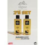 ILGAZ Amber Kolonyası 2'li Set 80 Derece 400 Ml | Elegance Series