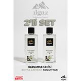 ILGAZ Beyaz Zambak Kolonyası 2'li Set 80 Derece 400 Ml | Elegance Series