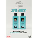ILGAZ Buz Ferahlığı Kolonyası 2'li Set 80 Derece 400 ml | Elegance Series