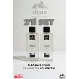 ILGAZ Çankırı Tuz Kolonyası 2'li Set 80 Derece 400 ml | Elegance Series
