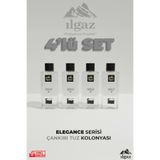 ILGAZ Çankırı Tuz Kolonyası 4'lü Set 80 Derece 400 ml | Elegance Series