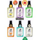 Ilgaz Elegance 6'lı 50 ml Sprey Kolonya Zeytin Çiçeği Safran Beyaz Zambak Tütün Limon Ice Fresh 80 Derece