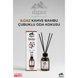 ILGAZ Kahve Bambu Çubuklu Oda Kokusu 110 ml | Red Diffuser Coffe Ortam Kokusu