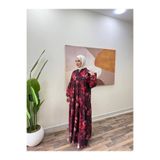 İLGEN FASHİON Bahar Çiçekli Modal Elbise-Oversize-Tesettür & Uzun Yazlık Elbise