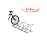 İlgi Trafik Bisiklet Parkı Bisiklet Park Yeri Sistemleri Alanı Demiri Ayağı Sehpası 5'li 40x180 cm Gri LT-008 E-5LI PARK-GRI