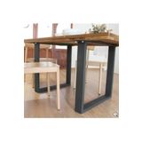 İlgi Trafik Kare Metal Masa Ayağı Kütük Bahçe Balkon Yemek Masası Mobilya Ayakları 70x60 Cm kare ayak 70x60 cm