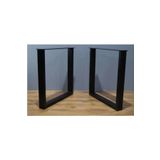 İlgi Trafik Kare Metal Masa Ayağı Kütük Bahçe Balkon Yemek Masası Mobilya Ayakları 70x60 Cm