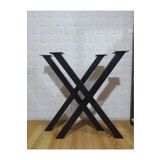 İlgi Trafik X Metal Masa Ayağı 2 Adet En 60cm Boy 72cm 50x50 Profil Abronya Ayarlanabilir Pabuçlu Pingolu