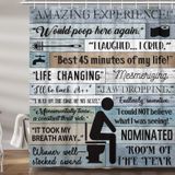 İlham Verici Alıntılarla Duş Perdesi, Komik Pozitif Kelimeler Country Rustik Ahşap Kumaş Banyo için Duş Perdeleri Seti, Eğlenceli Çiftlik Evi Tuvalet Dekor Aksesuarları Kancalı 180 x 182 cm