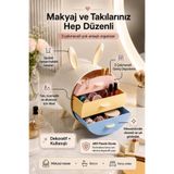 İLİVA 3 Çekmeceli Kozmetik Organizer – Takı, Makyaj, Aksesuar ve Çok Amaçlı Masaüstü Saklama Kutusu