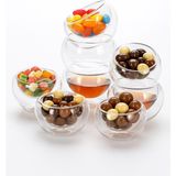 İliva 6 Lı Çift Cidarlı Sosluk, Lokumluk, Reçellik, Sunumluk, Kahve Yanı Ikramlık - 0,50 ml