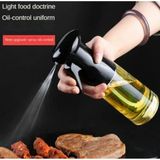 İliva Sprey Yağdanlık Püskürtmeli Sprey Cam Şişe Zeytinyağı Sirke Yağ Püskürtücü - Siyah - 220 ml