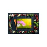 İlk Bahar Görünümlü | Cam Kesme Tahtası | 20 cm x 30 cm