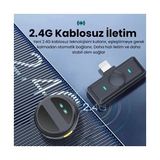 İlk El Grup 2 Adet Profesyonel Kablosuz Yaka Mikrofonu Lighting Uyumlu Manyetik Klipsli - Renkli