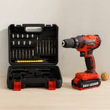 İlk El Grup 24W Şarjlı Matkap Seti 1350 Rpm Çantalı (Kırmızı)