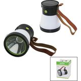 İlk El Grup 2in 15W+360°SMDEL Feneri Solar- USB Şarj Powerbank 500LM Işık Ayarı Flaşör Suni Deri Kulp P - Renkli