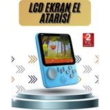 İlk El Grup 3.5 Inç Mini Atari Taşınabilir Oyun Konsolu 666 Adet Retro Oyun Ieg