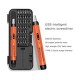 İlk El Grup 3.7V Şarjlı Mini Elektrikli Tornavida Seti 500MAH Type-C Manyetik Hassas Uçlu Vida Seti 38 Parça - Renkli