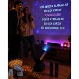 İlk El Grup 3ü 1 Arada Karaoke ve Projeksiyon Sistemi Çift Mikrofon Destekli