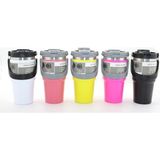 İlk El Grup 900 ml Taşıma Kulplu Paslanmaz Çelik Termos Mug - Vakumlu Isı Yalıtımlı Bardak ALK3137 - Çok Renkli - 0 - 249 ml