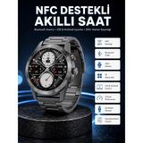 İlk El Grup Akıllı Saat Çelik Kordon Çağrı Cevaplama Amoled Ekran Titreşimli Uyku ve Sağlık Takibi - Renkli