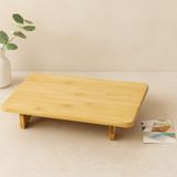 İlk El Grup Bambu Ahşap Dikdörtgen Sunum Panosu 32.5X21.5 cm Ayaklı 5 cm - Renkli