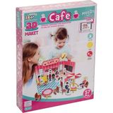 İlk El Grup Cafe Maket 3 Boyutlu Puzzle - Renkli