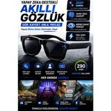 İlk El Grup Chatgpt Destekli Yapay Zeka Akıllı Gözlük 8mp Kamera Fotoğraf Video ve Ses Kayıtlı - 1