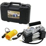 İlk El Grup Çift Silindir Oto - Araç Hava Kompresörü DC/12V - 23AMP - 150PSI Fenerli Bar Göstergeli - Renkli