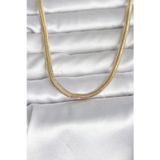 İlk El Grup Cm 14K Gold Renk Yassı Yılan Zincir Model 45 Cm Kadın Kolye