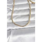 İlk El Grup Cm 14K Gold Renk Yılan Zincir Model 60 Cm Kadın Kolye - Tj-Bko10995