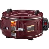 İlk El Grup Ekonomik Gross Yuvarlak Davul Fırın 1300W - 53CM Alüminyum Tepsi Ön Gözetleme Camı AF-007B