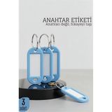 İlk El Grup Etiketli 3'Lü Anahtarlık Halkası – İsim Yazılabilir, Metal Halka İle Şık Tasarım