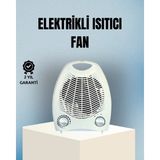 İlk El Grup Fanlı Elektrikli Isıtıcı – 3 Kademeli Isı Ayarı ve Güvenli Kullanım
