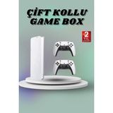 İlk El Grup Game Box 3D Çift Oyun Kollu 4K Hd Ekran 20000'DEN Fazla Oyun Seçeneği 2.4g Kablosuz - 1. Kol Oyun Konsolu - Renkli