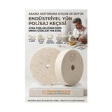 İlk El Grup Ieg™ 2 Li Polisaj Keçesi 80MM | Sert Yün Disk | Metal, Altın, Gümüş Için Ayna Parlaklığ� - 1