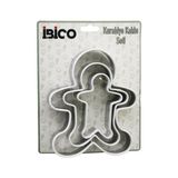 İlk El Grup ieg™ 3 BOY METAL SİLİKON KENAR KILIFLI KURABİYE KALIP SETİ 8 X 5.5CM - 9.5 X 8CM - 13.5 X 11