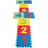 İlk El Grup Ieg™ 9 Parça Büyük Boy Rakamlı Sayılı Sünger Yapılı Oyun Karosu Yer Matı Puzzle Yapboz - Renkli