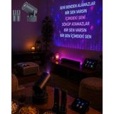 İlk El Grup Ieg™ Bluetooth Hoparlörlü Akıllı Projektör Kablosuz Karaoke Mikrofonlu