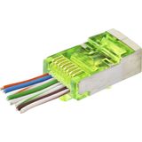 İlk El Grup Ieg™ CAT6E Ez RJ45 Metal Konnektör 100 Adet Plastik Kutu - Yeşil ND2417